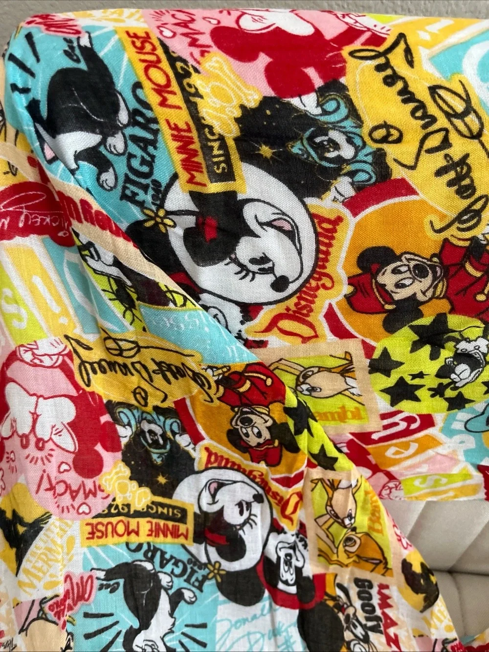 Disney Multicolor Mickey & Friends Scarf Wrap
